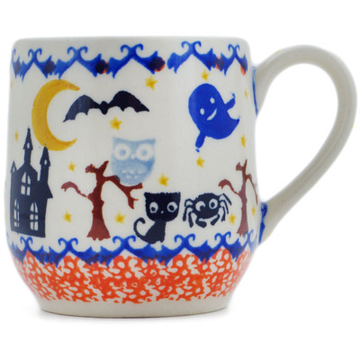 Polish Pottery Mug 11 oz Halloween Spooky Vibe