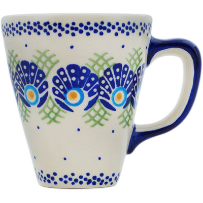 Polish Pottery Mug 11 oz Tail Feathers