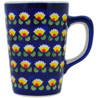 Polish Pottery Mug 11 oz Waterlily