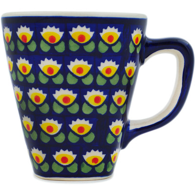 Polish Pottery Mug 11 oz Waterlily