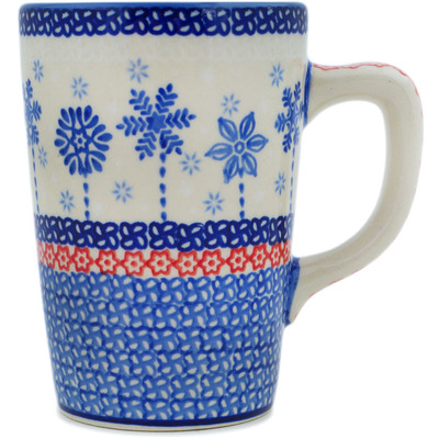 Polish Pottery Mug 11 oz Winter Sights UNIKAT
