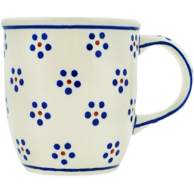 Polish Pottery Mug 12 oz Daisy Dots