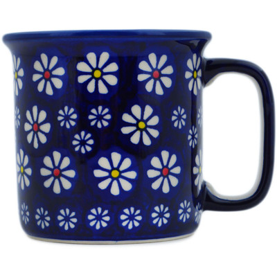 Polish Pottery Mug 12 oz Daisy Jazz UNIKAT