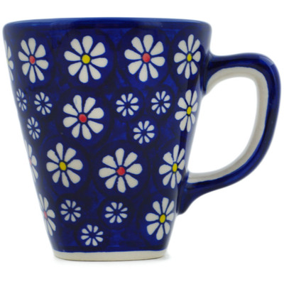 Polish Pottery Mug 12 oz Daisy Jazz UNIKAT