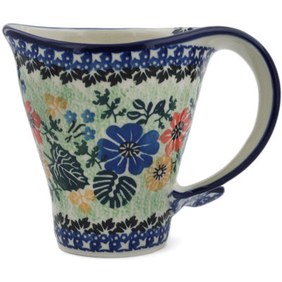 Polish Pottery Mug 12 oz Enchanted Garden UNIKAT