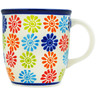 Polish Pottery Mug 12 oz Fiesta Flowers