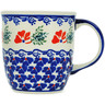 Polish Pottery Mug 12 oz Rain Of Field Poppies