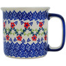 Polish Pottery Mug 12 oz Rings Of Happiness