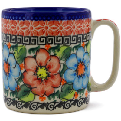 Polish Pottery Mug 12 oz Spring Garden UNIKAT