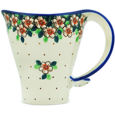 Polish Pottery Mug 12 oz Strawberry Blossom