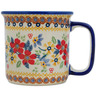 Polish Pottery Mug 12 oz Summer Bouquet UNIKAT