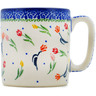 Polish Pottery Mug 12 oz Tulip Meadow