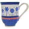 Polish Pottery Mug 12 oz Winter Sights UNIKAT