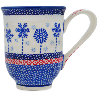 Polish Pottery Mug 12 oz Winter Sights UNIKAT