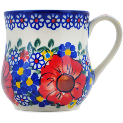 Polish Pottery Mug 13 oz Bold Sights UNIKAT