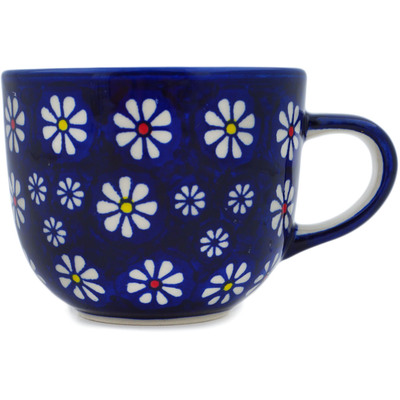 Polish Pottery Mug 13 oz Daisy Jazz UNIKAT