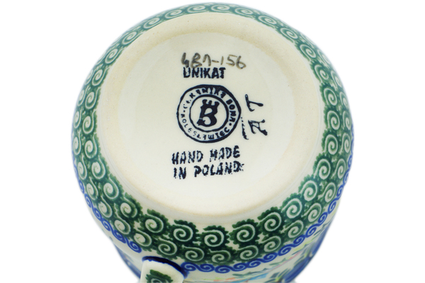 Polish Pottery Coffee Mug 8 Oz. in Unikat Floral Garden Pattern hand  painted by Marta Roznicka, Polish Pottery Mugs - Polish Pottery Market