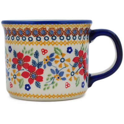 Polish Pottery Mug 13 oz Summer Bouquet UNIKAT