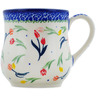 Polish Pottery Mug 13 oz Tulip Meadow