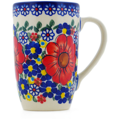 Polish Pottery Mug 14 oz Bold Sights UNIKAT