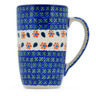 Polish Pottery Mug 14 oz Daisy Stitches