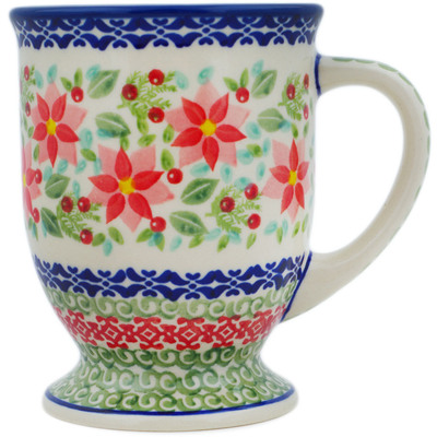 Polish Pottery Mug 14 oz Precious Pentas UNIKAT