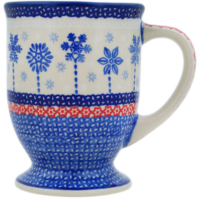 Polish Pottery Mug 14 oz Winter Sights UNIKAT