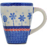 Polish Pottery Mug 14 oz Winter Sights UNIKAT