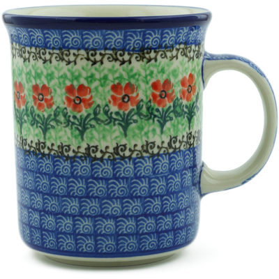 Polish Pottery Mug 15 oz Maraschino
