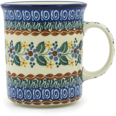 Polish Pottery Mug 15 oz Marvellous Motif UNIKAT