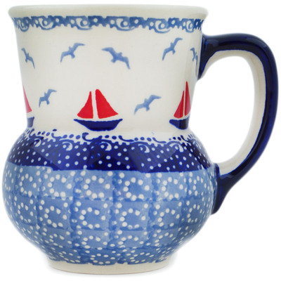 Polish Pottery Mug 15 oz Sailing Into Your Dreams