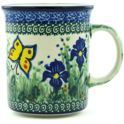 Polish Pottery Mug 15 oz Spring Garden UNIKAT