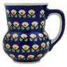 Polish Pottery Mug 15 oz Waterlily