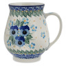 Polish Pottery Mug 17 oz Blue Dreams