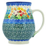 Polish Pottery Mug 17 oz Colors Of The Wind UNIKAT