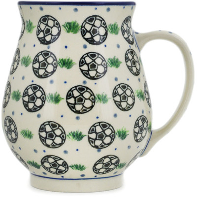 Polish Pottery Mug 17 oz Kickin&#039; It