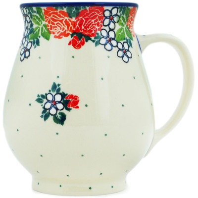 Polish Pottery Mug 17 oz Spring&#039;s Arrival