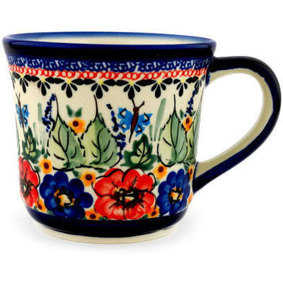 Polish Pottery Mug 17 oz Spring Splendor UNIKAT