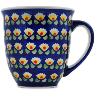 Polish Pottery Mug 17 oz Waterlily