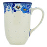 Polish Pottery Mug 19 oz Blue Spring Blue