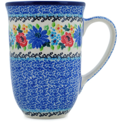 Polish Pottery Mug 19 oz Floweret