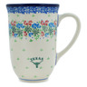 Polish Pottery Mug 19 oz Texas Wildflower