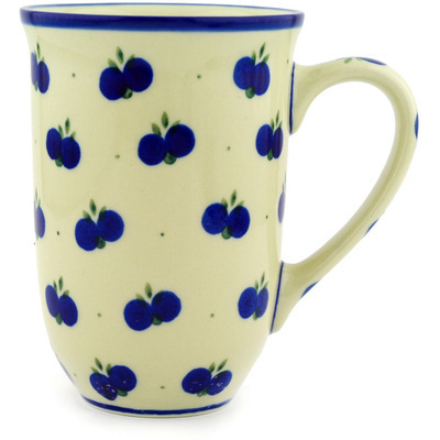 Polish Pottery Mug 19 oz Wild Blueberry