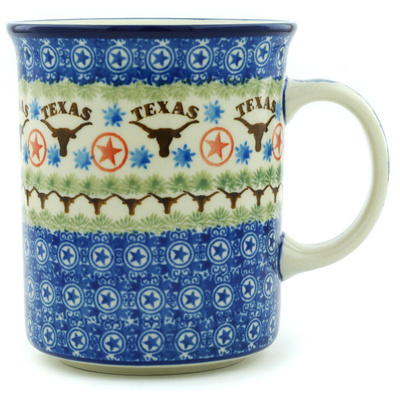 Polish Pottery Mug 20 oz State Of Texas