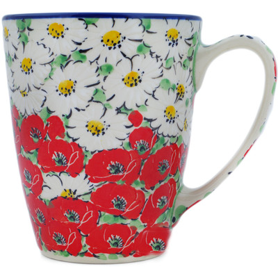 Polish Pottery Mug 22 oz Spring Blossom Harmony UNIKAT