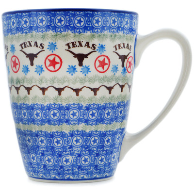 Polish Pottery Mug 22 oz State Of Texas