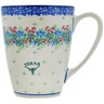 Polish Pottery Mug 22 oz Texas Wildflower