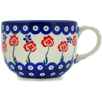 Polish Pottery Mug 23 oz Blue Eye Spring