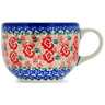 Polish Pottery Mug 23 oz Fluctuating Pansy&#039;s