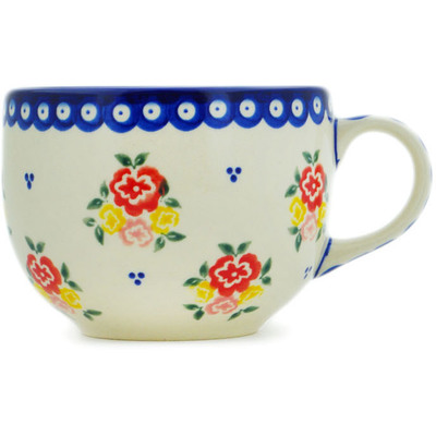 Polish Pottery Mug 23 oz Sunny Side Blooms